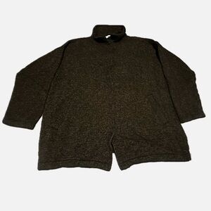 Dark Brown Knit Cardigan
